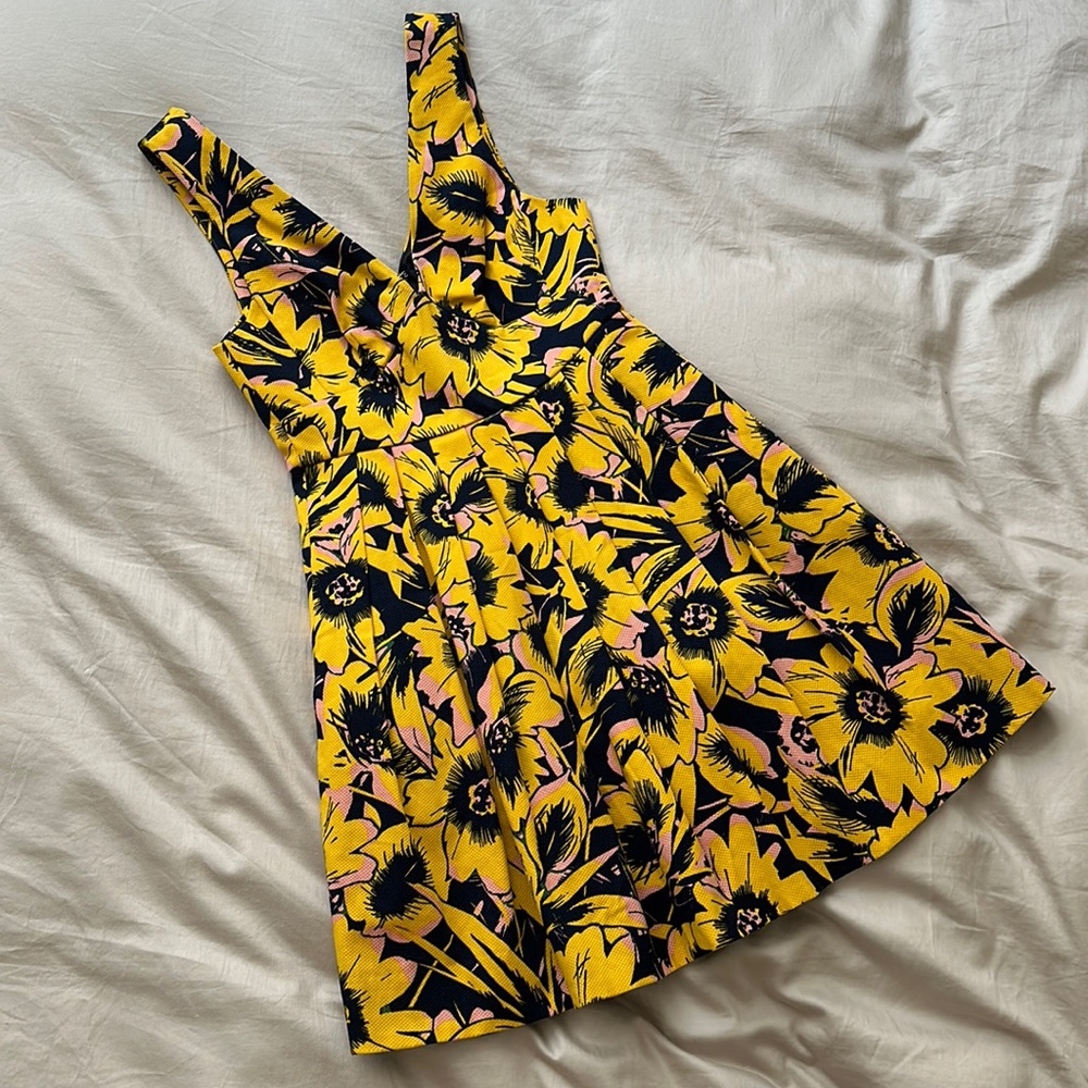 🌻🌼NWT JCrew Yellow Floral Dress | 00P